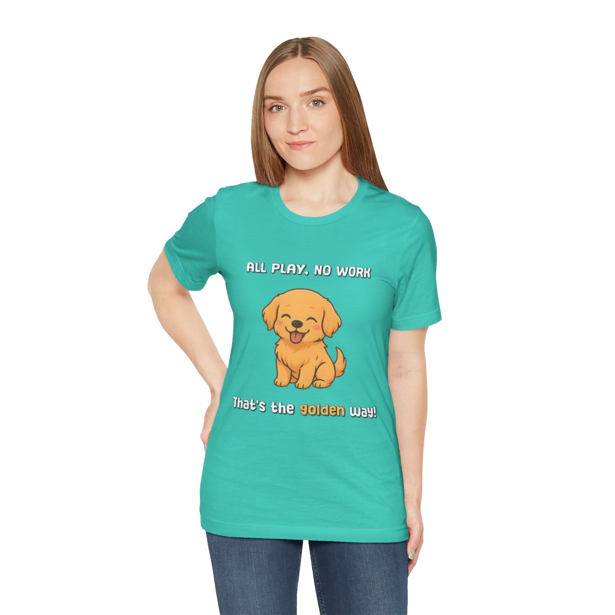 GoldenPuppyTee_Adult_Teal_1.jpg