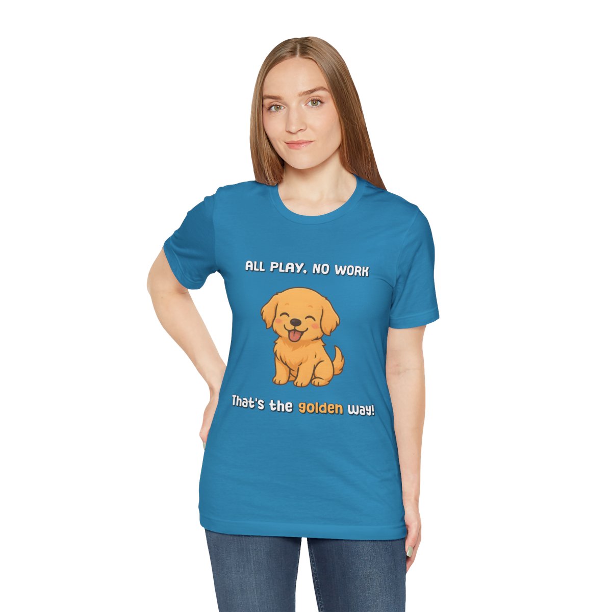 GoldenPuppyTee_Adult_Aqua_1.jpg